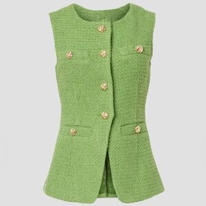 Endless Rose Tweed Buttoned Jacket • Sz XS